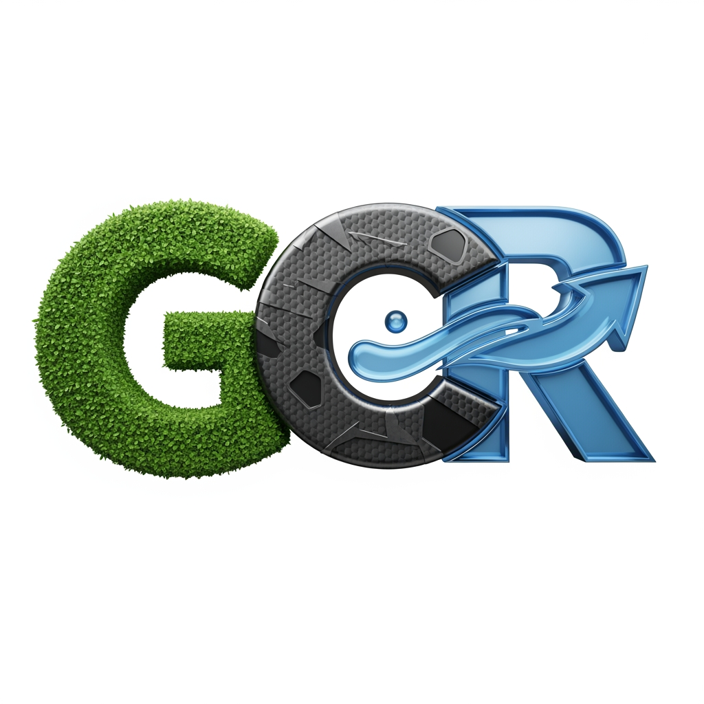 AI Design for create a 3d logo named GCR, in which G,C,R should come in the logo as the full form is Green Carbon Research Solutions.  now give me some more options in which dont write the full form. give with transparent background