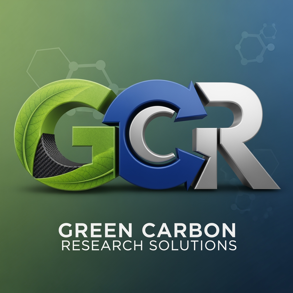 AI Design for create a 3d logo named GCR, in which G,C,R should come in the logo as the full form is Green Carbon Research Solutions.  now give me some more options in which dont write the full form