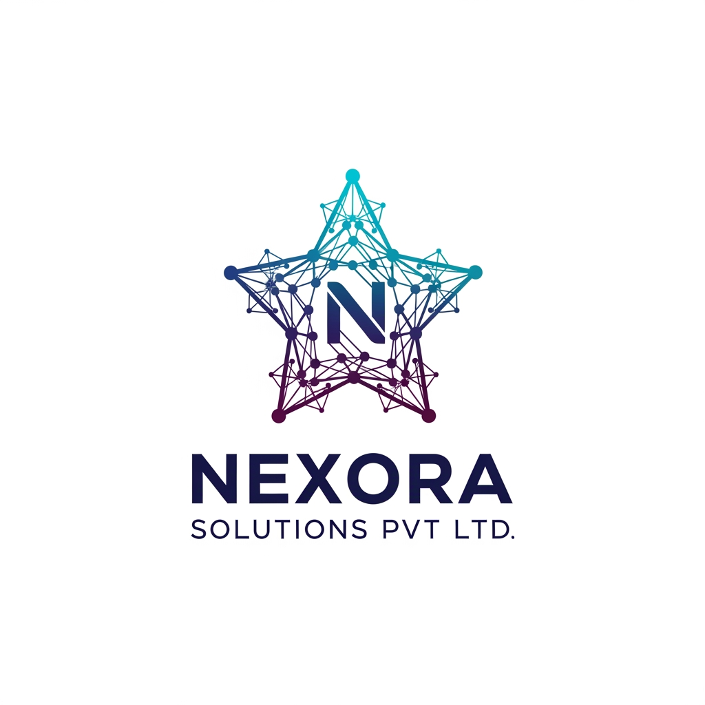 AI Design for i want to make creative good logo for tech company Nexora solutions pvt ltd