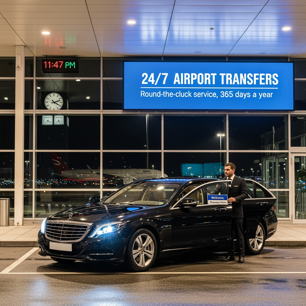 AI Design for 24/7 AIRPORT TRANSFERS
Round-the-clock service, 365 days a year.