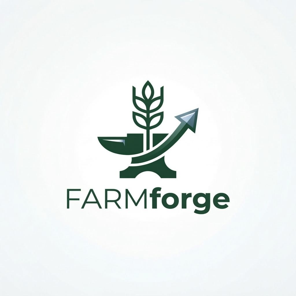 AI Design for Minimalist MiMinimalist modern vector logo for an agriculture brand named 'Framforge', clean geometric design combining a subtle wheat stalk and an anvil or structural frame, bold typography, flat vector on a clean white background, professional branding —ar 1:1nimalist
give me more logo 
something great , unique , Farm = agriculture domain clear ho jata hai
Forge = build, create, transform, innovate
Startup jaisa lagta hai, college project jaisa nahi
Short, memorable, professional
KRISHISETU AI ke "transforming agricultural supply chain" vision se match karta hai