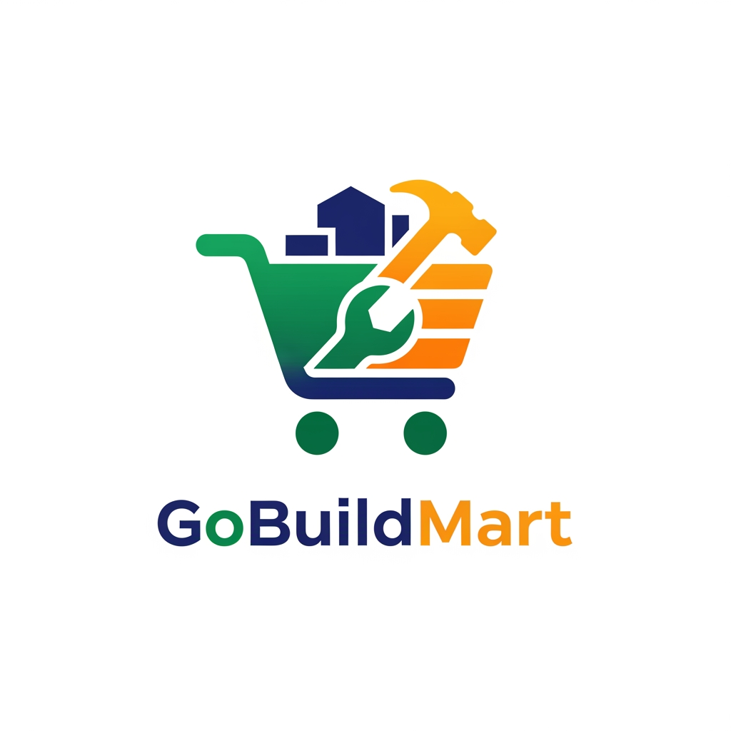 AI Design for create a app logo for my company gobuildmart app is for vendor who receave online order for there product