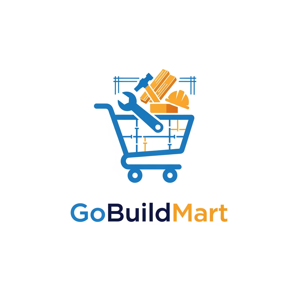 AI Design for create a app logo for my company gobuildmart app is for vendor who receave online order for there product
