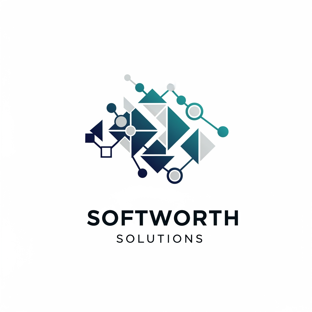 AI Design for https://softworthsolutions.com/ What We Do
Our AI Expertise
Comprehensive AI services designed to transform your business
Gen AI Applications
Custom AI applications tailored to your industry needs and workflows
Agentic AI
Autonomous AI agents that perform complex multi-step tasks and decision-making
RAG Implementation
Retrieval-Augmented Generation for enhanced AI knowledge systems
LLM OPS
Complete lifecycle management for Large Language Model deployments
AI Best Practices
Industry-proven methodologies for successful AI implementation REFER THE COMPANY AND SERVICE PROVIDE ME LOGO idea for this company i need clean corporate professional logo design for this company give me more logo idea i want more more professional logo please provide our service related more professional dont go with the letters please dont be too complicated i want geometric patterns like