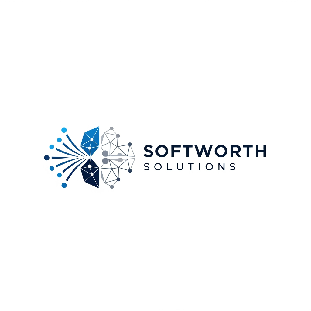 AI Design for https://softworthsolutions.com/ What We Do
Our AI Expertise
Comprehensive AI services designed to transform your business
Gen AI Applications
Custom AI applications tailored to your industry needs and workflows
Agentic AI
Autonomous AI agents that perform complex multi-step tasks and decision-making
RAG Implementation
Retrieval-Augmented Generation for enhanced AI knowledge systems
LLM OPS
Complete lifecycle management for Large Language Model deployments
AI Best Practices
Industry-proven methodologies for successful AI implementation REFER THE COMPANY AND SERVICE PROVIDE ME LOGO idea for this company i need clean corporate professional logo design for this company give me more logo idea i want more more professional logo please provide our service related more professional dont go with the letters please