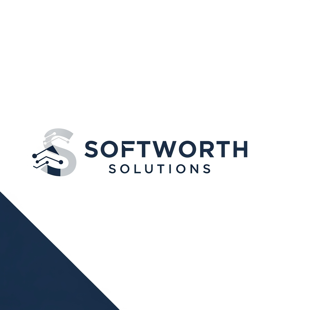 AI Design for https://softworthsolutions.com/ What We Do
Our AI Expertise
Comprehensive AI services designed to transform your business
Gen AI Applications
Custom AI applications tailored to your industry needs and workflows
Agentic AI
Autonomous AI agents that perform complex multi-step tasks and decision-making
RAG Implementation
Retrieval-Augmented Generation for enhanced AI knowledge systems
LLM OPS
Complete lifecycle management for Large Language Model deployments
AI Best Practices
Industry-proven methodologies for successful AI implementation REFER THE COMPANY AND SERVICE PROVIDE ME LOGO idea for this company i need clean corporate professional logo design for this company give me more logo idea i want more more professional logo please provide our service related more professional dont go with the letters please dont be too complicated i want geometric patterns like let be a simple one
