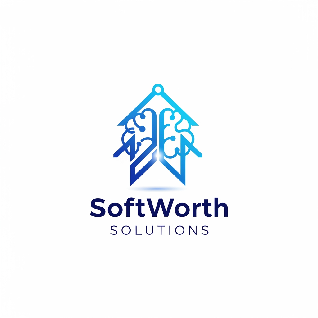 AI Design for https://softworthsolutions.com/ What We Do
Our AI Expertise
Comprehensive AI services designed to transform your business
Gen AI Applications
Custom AI applications tailored to your industry needs and workflows
Agentic AI
Autonomous AI agents that perform complex multi-step tasks and decision-making
RAG Implementation
Retrieval-Augmented Generation for enhanced AI knowledge systems
LLM OPS
Complete lifecycle management for Large Language Model deployments
AI Best Practices
Industry-proven methodologies for successful AI implementation REFER THE COMPANY AND SERVICE PROVIDE ME LOGO idea for this company i need clean corporate professional logo design for this company give me more logo idea i want more more professional logo please provide our service related more professional dont go with the letters please dont be too complicated i want geometric patterns like let be a simple one