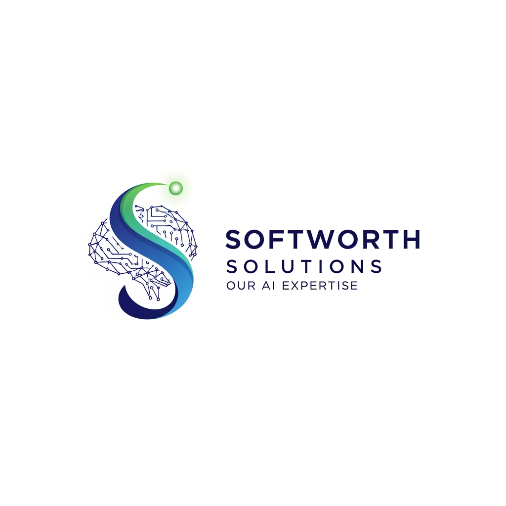 AI Design for https://softworthsolutions.com/ What We Do
Our AI Expertise
Comprehensive AI services designed to transform your business
Gen AI Applications
Custom AI applications tailored to your industry needs and workflows
Agentic AI
Autonomous AI agents that perform complex multi-step tasks and decision-making
RAG Implementation
Retrieval-Augmented Generation for enhanced AI knowledge systems
LLM OPS
Complete lifecycle management for Large Language Model deployments
AI Best Practices
Industry-proven methodologies for successful AI implementation REFER THE COMPANY AND SERVICE PROVIDE ME LOGO idea for this company i need clean corporate professional logo design for this company give me more logo idea i want more more professional logo