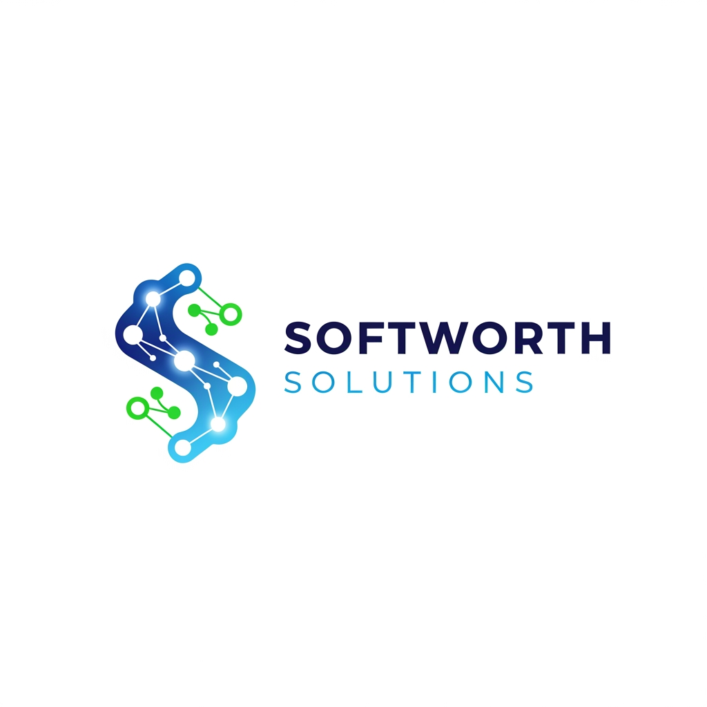 AI Design for https://softworthsolutions.com/ What We Do
Our AI Expertise
Comprehensive AI services designed to transform your business
Gen AI Applications
Custom AI applications tailored to your industry needs and workflows
Agentic AI
Autonomous AI agents that perform complex multi-step tasks and decision-making
RAG Implementation
Retrieval-Augmented Generation for enhanced AI knowledge systems
LLM OPS
Complete lifecycle management for Large Language Model deployments
AI Best Practices
Industry-proven methodologies for successful AI implementation REFER THE COMPANY AND SERVICE PROVIDE ME LOGO idea for this company i need clean corporate professional logo design for this company give me more logo idea i want more more professional logo