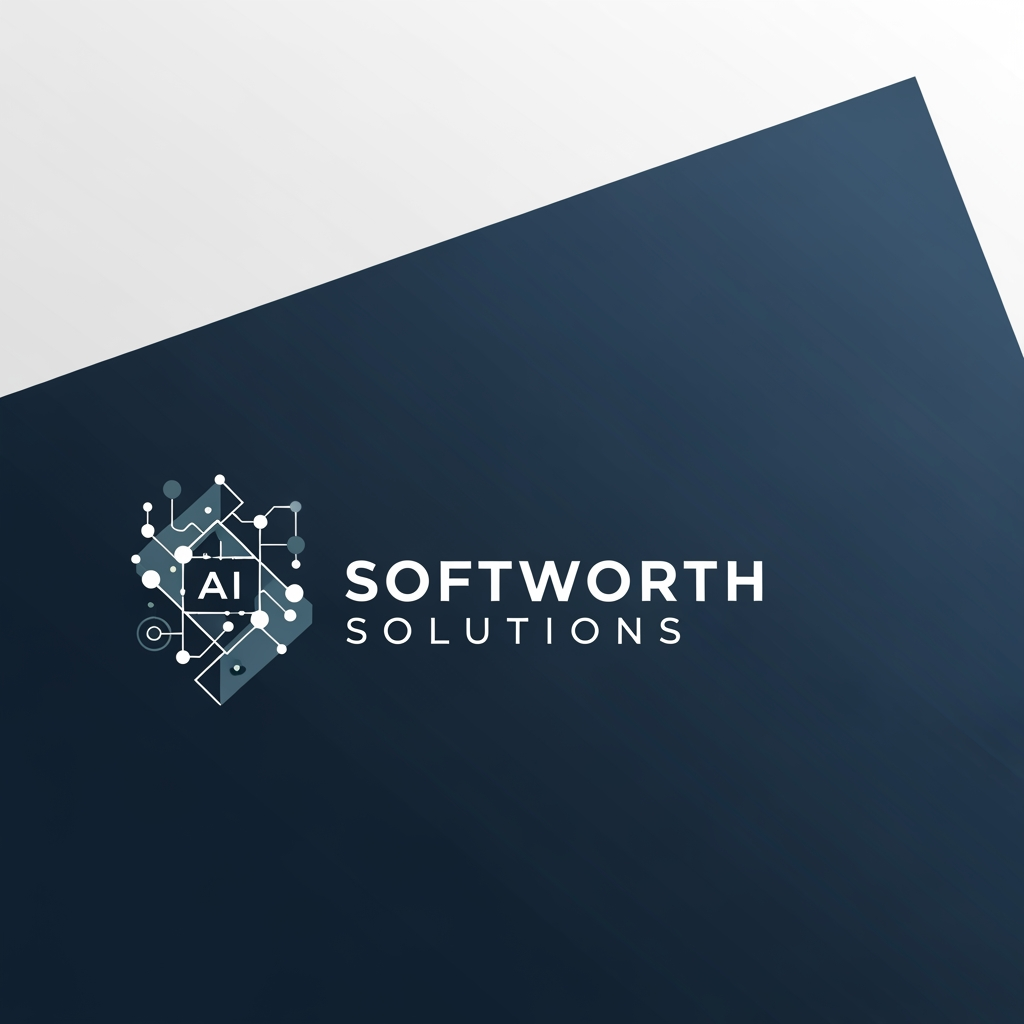 AI Design for https://softworthsolutions.com/ What We Do
Our AI Expertise
Comprehensive AI services designed to transform your business
Gen AI Applications
Custom AI applications tailored to your industry needs and workflows
Agentic AI
Autonomous AI agents that perform complex multi-step tasks and decision-making
RAG Implementation
Retrieval-Augmented Generation for enhanced AI knowledge systems
LLM OPS
Complete lifecycle management for Large Language Model deployments
AI Best Practices
Industry-proven methodologies for successful AI implementation REFER THE COMPANY AND SERVICE PROVIDE ME LOGO idea for this company i need clean corporate professional logo design for this company give me more logo idea i want more more professional logo please provide our service related more professional dont go with the letters please dont be too complicated i want geometric patterns like let be a simple one