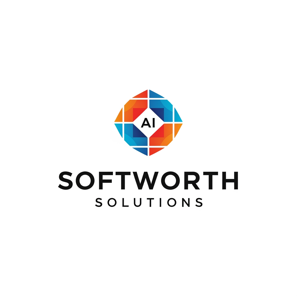 AI Design for https://softworthsolutions.com/ What We Do
Our AI Expertise
Comprehensive AI services designed to transform your business
Gen AI Applications
Custom AI applications tailored to your industry needs and workflows
Agentic AI
Autonomous AI agents that perform complex multi-step tasks and decision-making
RAG Implementation
Retrieval-Augmented Generation for enhanced AI knowledge systems
LLM OPS
Complete lifecycle management for Large Language Model deployments
AI Best Practices
Industry-proven methodologies for successful AI implementation REFER THE COMPANY AND SERVICE PROVIDE ME LOGO idea for this company i need clean corporate professional logo design for this company give me more logo idea i want more more professional logo please provide our service related more professional dont go with the letters please dont be too complicated i want geometric patterns like