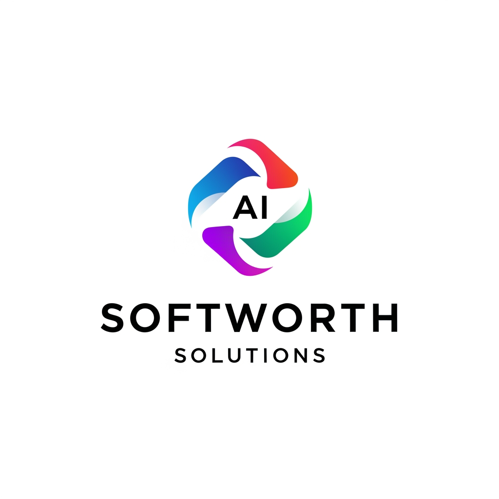 AI Design for https://softworthsolutions.com/ What We Do
Our AI Expertise
Comprehensive AI services designed to transform your business
Gen AI Applications
Custom AI applications tailored to your industry needs and workflows
Agentic AI
Autonomous AI agents that perform complex multi-step tasks and decision-making
RAG Implementation
Retrieval-Augmented Generation for enhanced AI knowledge systems
LLM OPS
Complete lifecycle management for Large Language Model deployments
AI Best Practices
Industry-proven methodologies for successful AI implementation REFER THE COMPANY AND SERVICE PROVIDE ME LOGO idea for this company i need clean corporate professional logo design for this company give me more logo idea i want more more professional logo please provide our service related