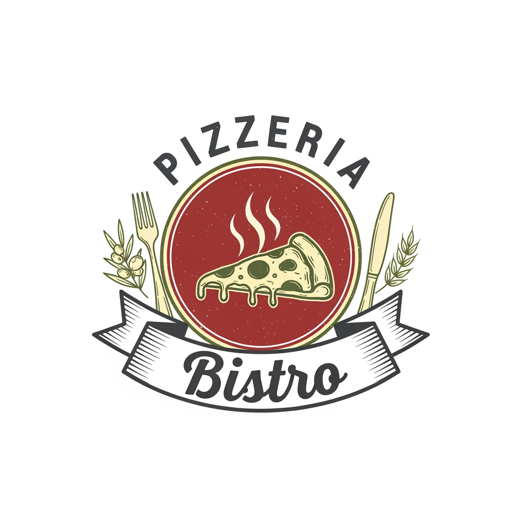 AI Design for create a logo of Pizzeria Bistro