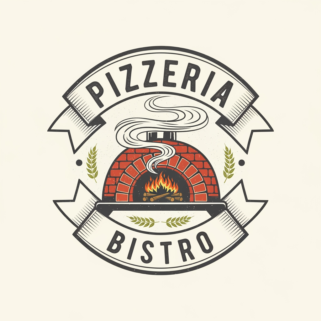 AI Design for create a logo of Pizzeria Bistro create a attractive