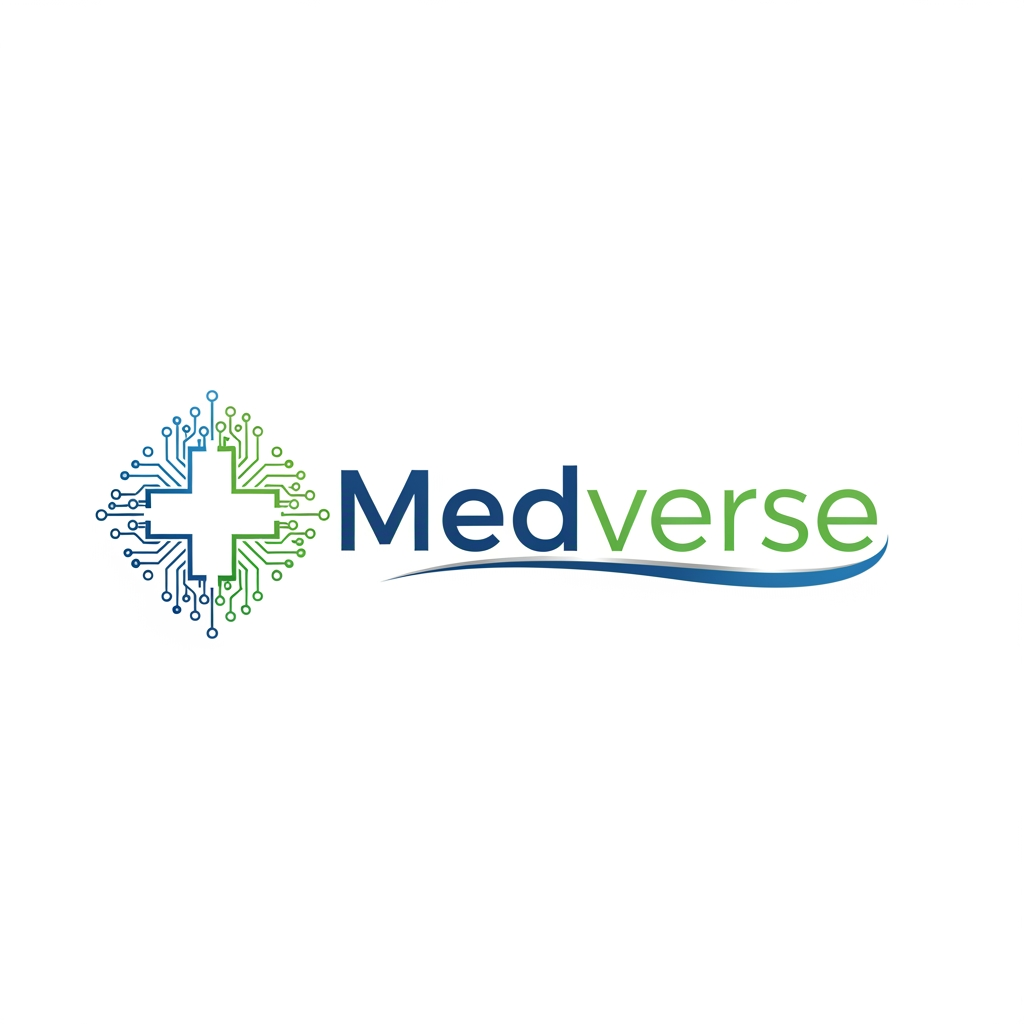 AI Design for my company name is medverse its healthcare it based company