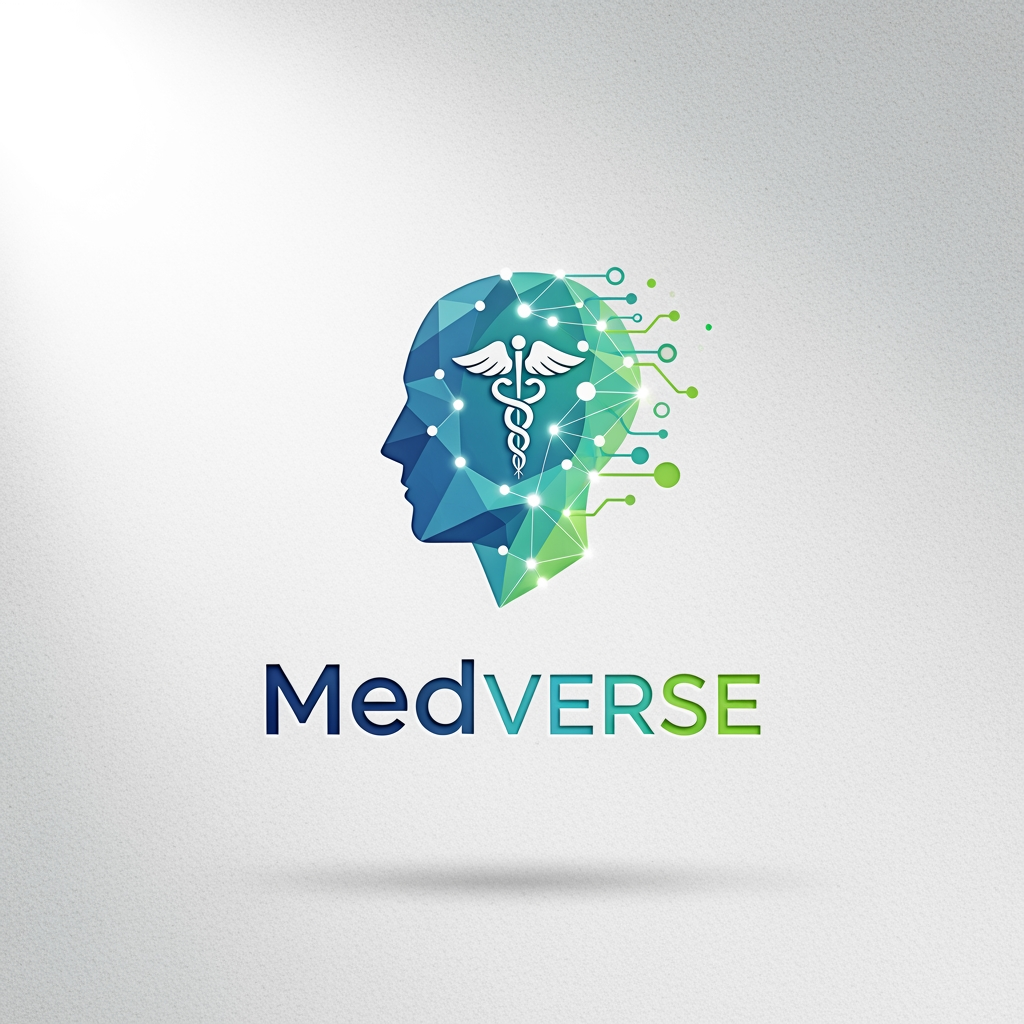 AI Design for my company name is medverse its healthcare it based company