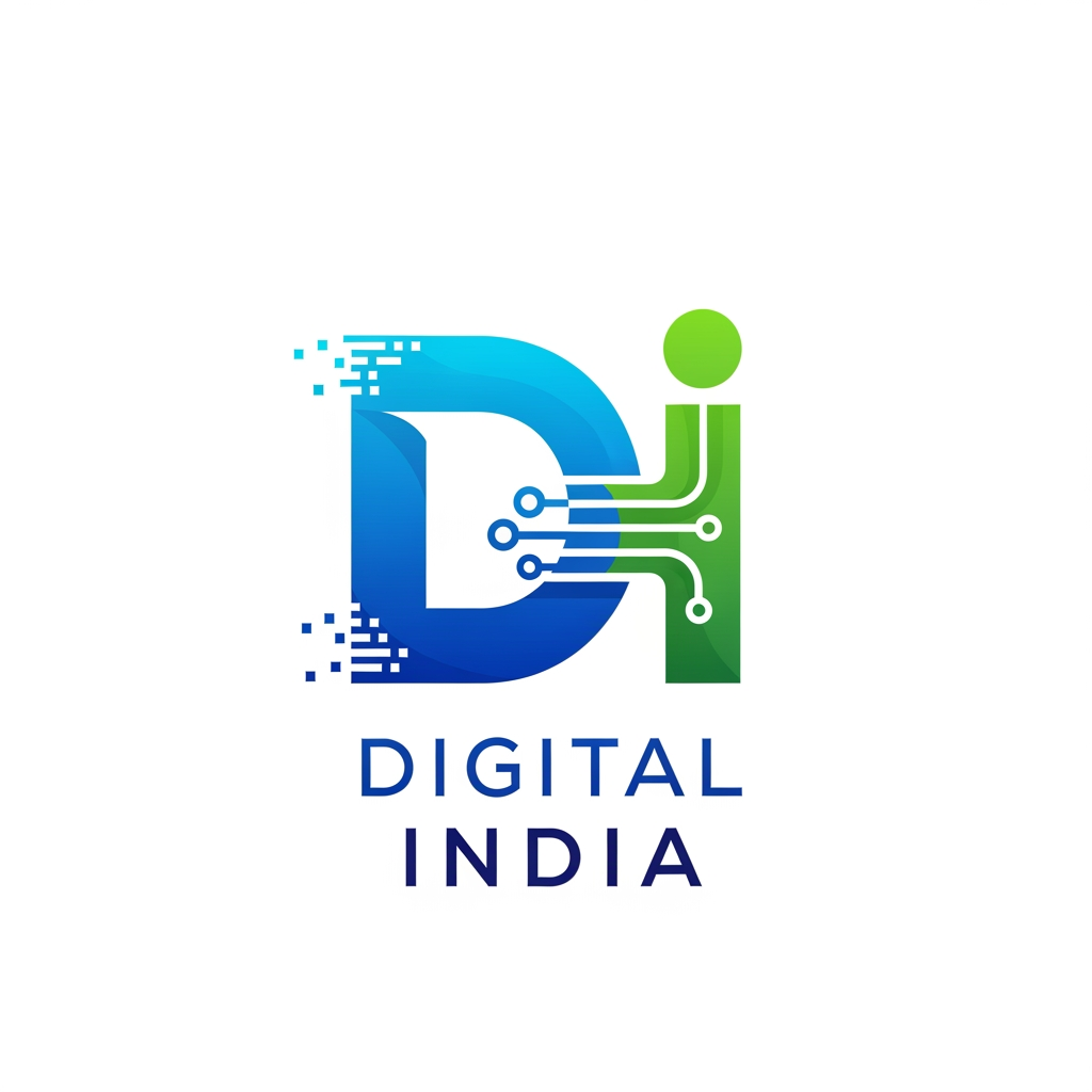 AI Design for create a stunning, modern looking and eye catching logo for brand called Digital India which should signify about the brand. the logo should signify the name digital india. please generate a unique and best of best logo possible