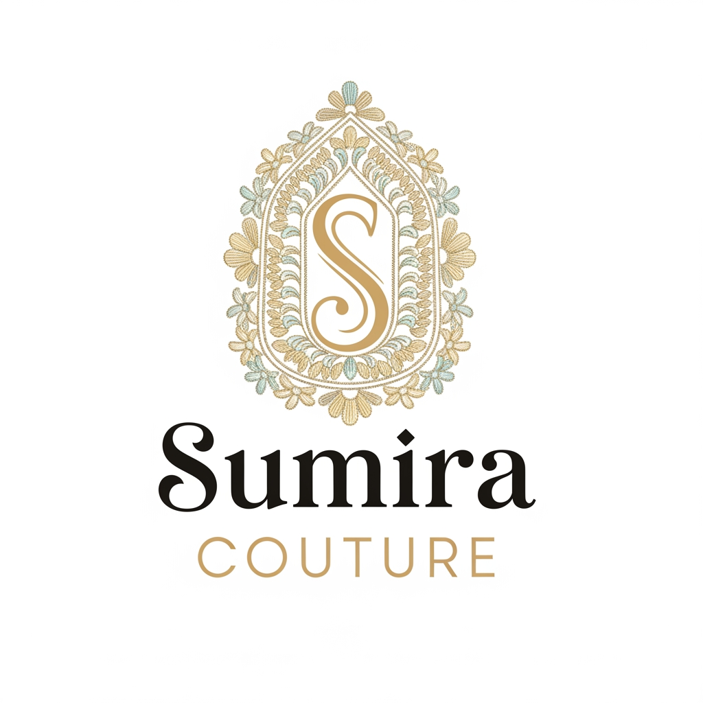 AI Design for Would like to create a logo for a business “Sumira Couture” it is about women’s chikankari product (all types of Kurtis)