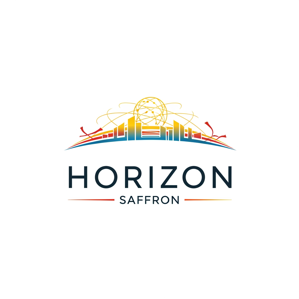 AI Design for i have an vertulization software company which is helps realistate developer to virutulize thear realistate assets and provide a globle devliver for thear client so thear client can experiance the property in real time and see it batter, the softre company name is saffron and product name is horizon i want a logo for horizon