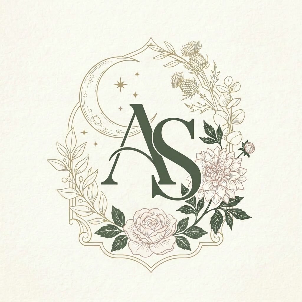 AI Design for genrate more similar for inital A S without text clean more better visual for wedding logo euorpen style