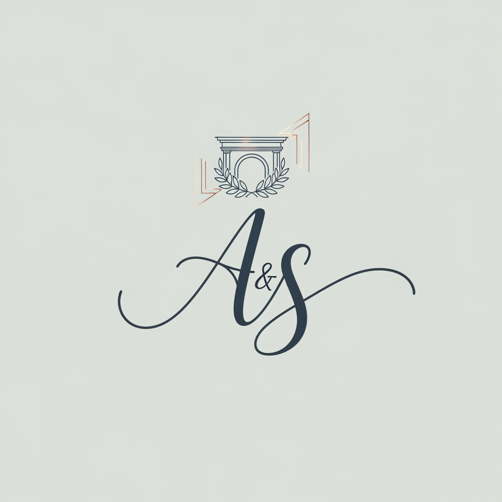 AI Design for generte an wedding logo for the intial A S with morden euorpen theme which is not availabe anywhere on the internet