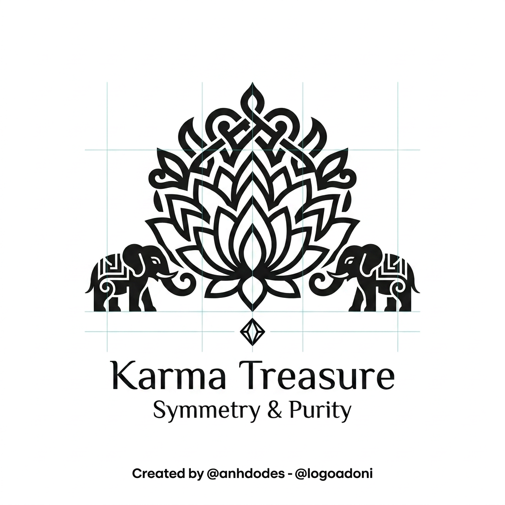 AI Design for GENERATE SOMETHING SIMILAR DO NOT COPY EXACT BUT MAKE THE LLOTUS MAIN ELEMNT AS BIG AND TWO ELEPHANT SMALL