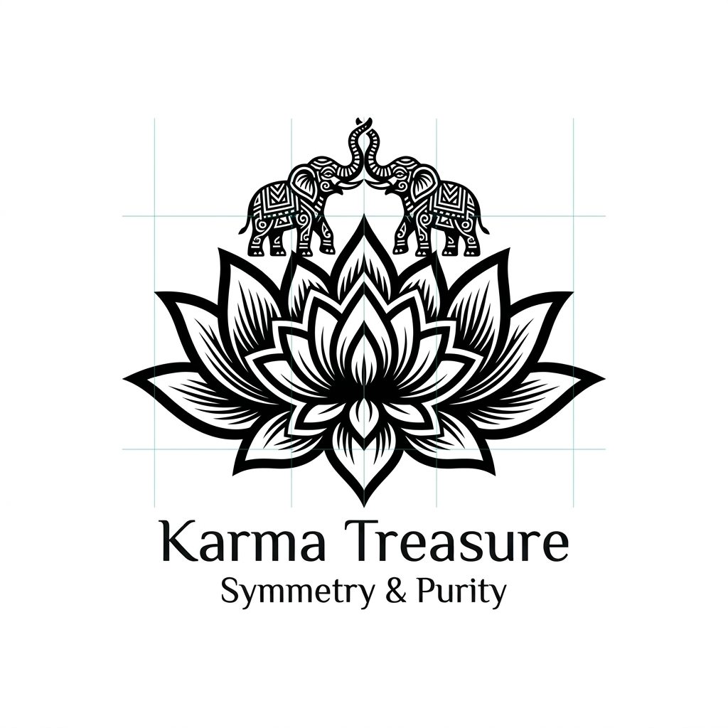 AI Design for GENERATE SOMETHING SIMILAR DO NOT COPY EXACT BUT MAKE THE LLOTUS MAIN ELEMNT AS BIG AND TWO ELEPHANT SMALL