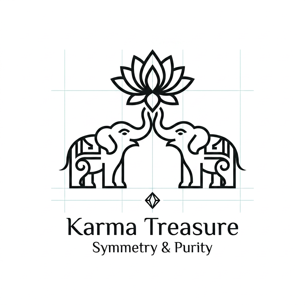 AI Design for generate somehting close to these but keep the lephant small and otus at the top of the trunk keep the mit miniamla fo rkarma trasure