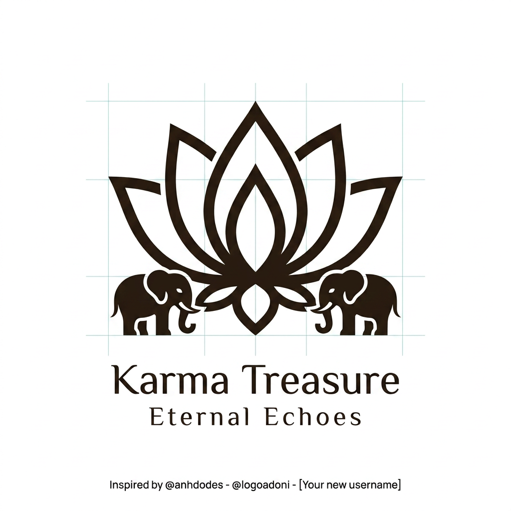 AI Design for GENERATE SOMETHING SIMILAR DO NOT COPY EXACT BUT MAKE THE LLOTUS MAIN ELEMNT AS BIG AND TWO ELEPHANT SMALL MAKING AN SINGLE ELEMNT BUT CLEAN AND MINIMAL