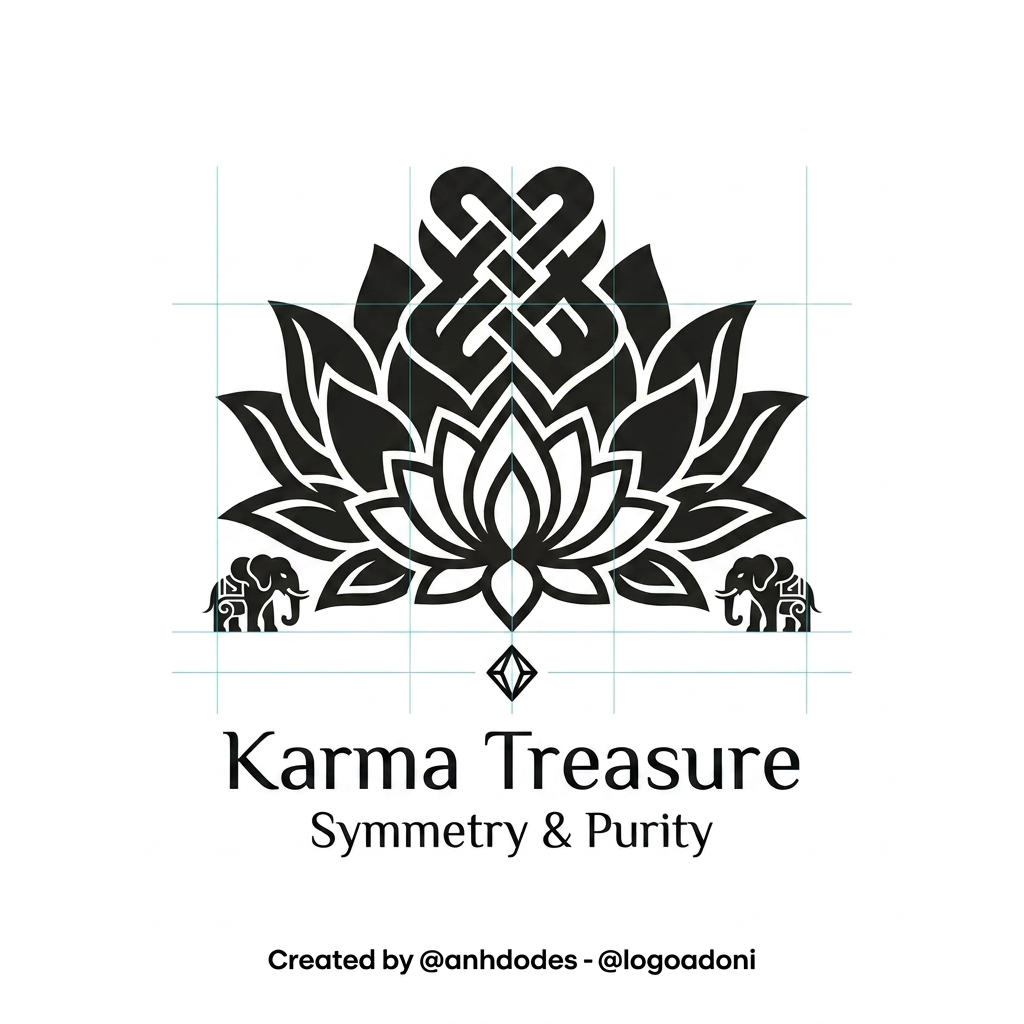 AI Design for GENERATE SOMETHING SIMILAR DO NOT COPY EXACT BUT MAKE THE LLOTUS MAIN ELEMNT AS BIG AND TWO ELEPHANT SMALL