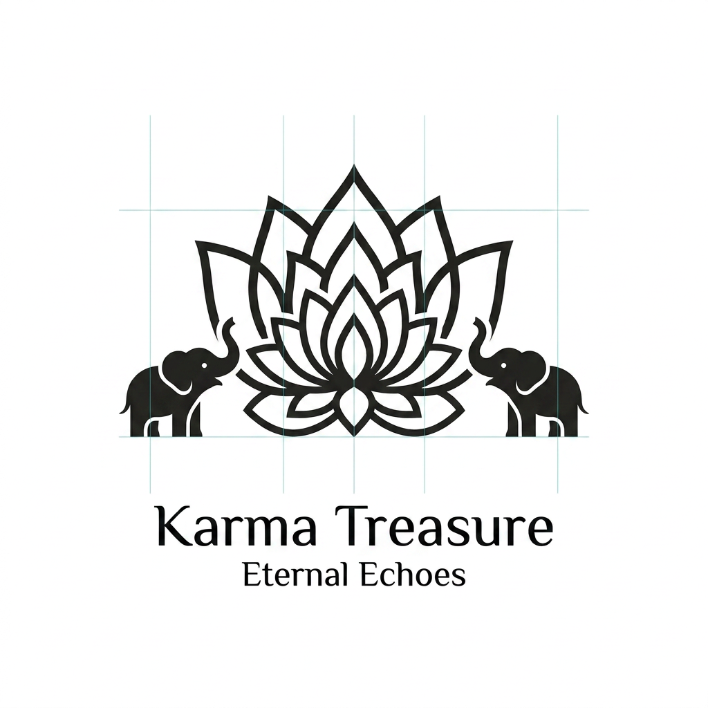 AI Design for GENERATE SOMETHING SIMILAR DO NOT COPY EXACT BUT MAKE THE LLOTUS MAIN ELEMNT AS BIG AND TWO ELEPHANT SMALL MAKING AN SINGLE ELEMNT BUT CLEAN AND MINIMAL