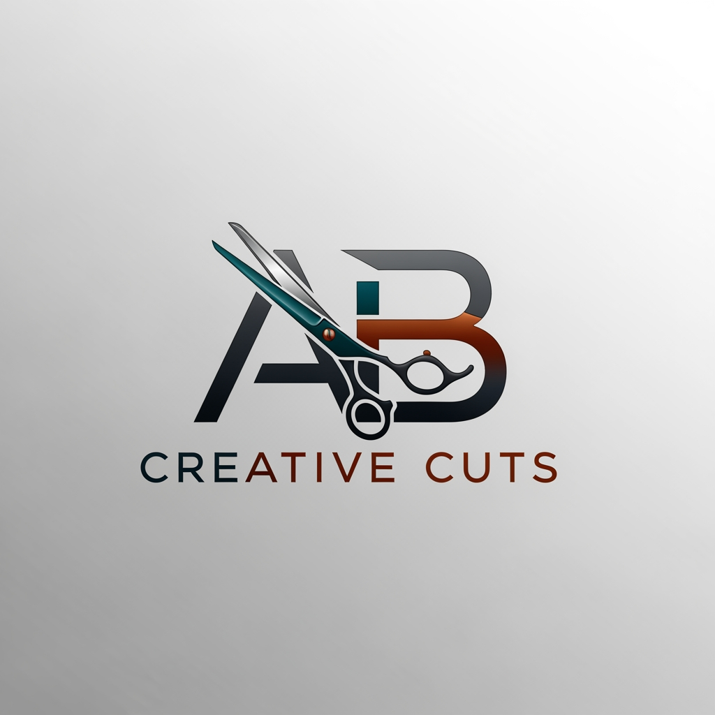 AI Design for AB Creative Cuts generate a logo