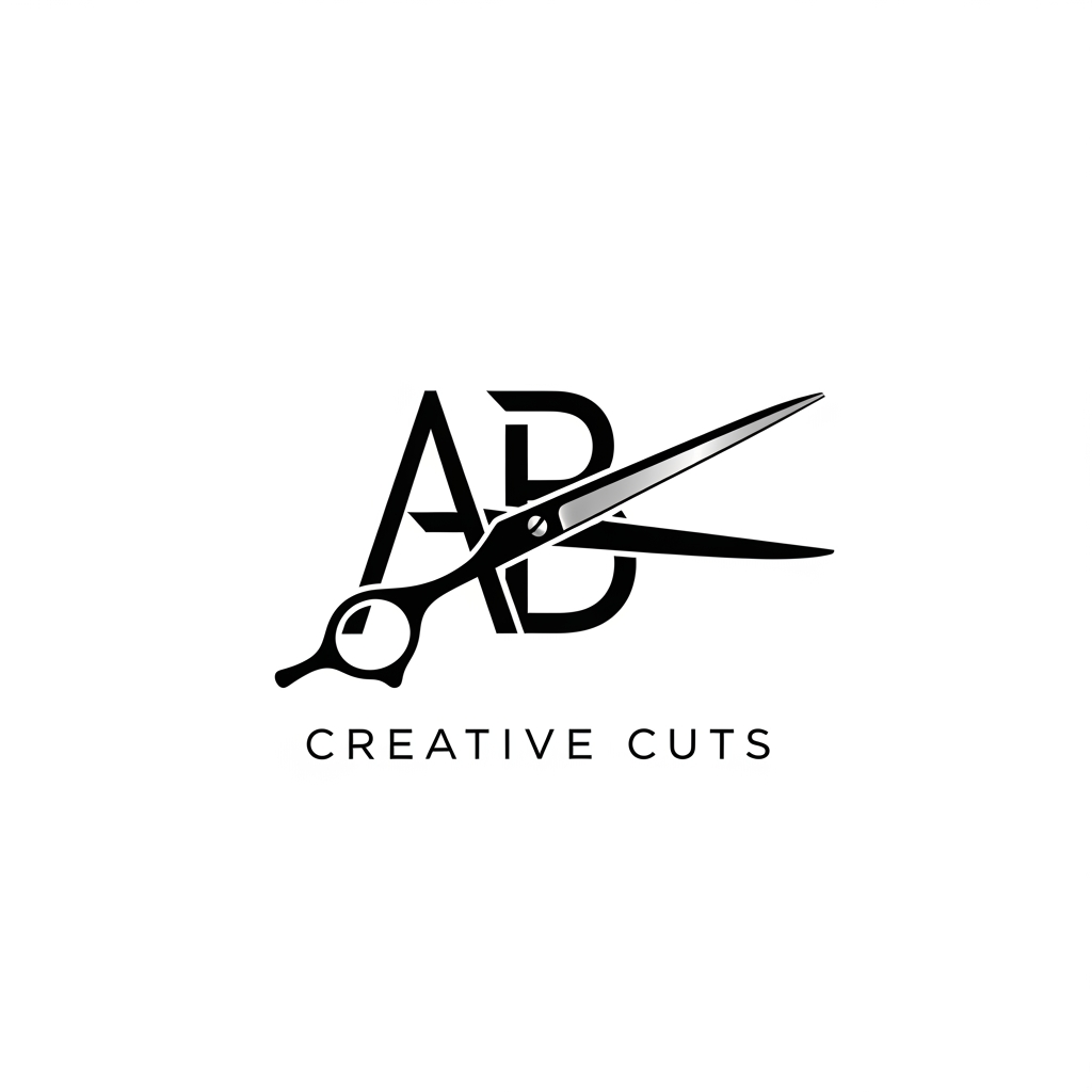 AI Design for AB Creative Cuts generate a logo