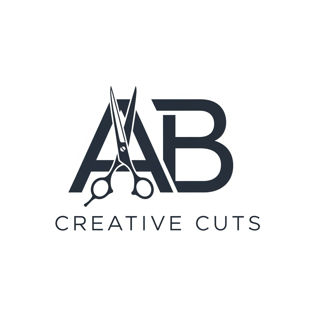 AI Design for AB Creative Cuts generate a logo