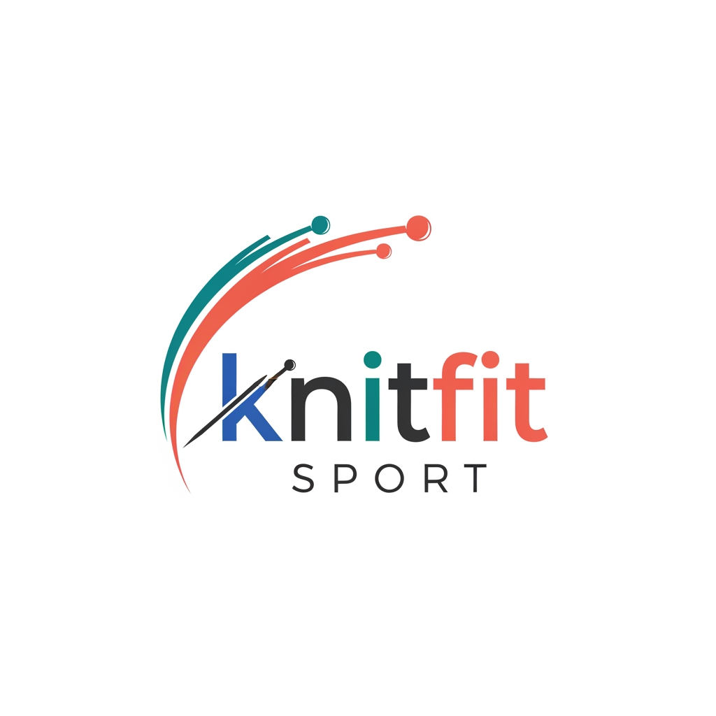 AI Design for knitfit sport logo stylish