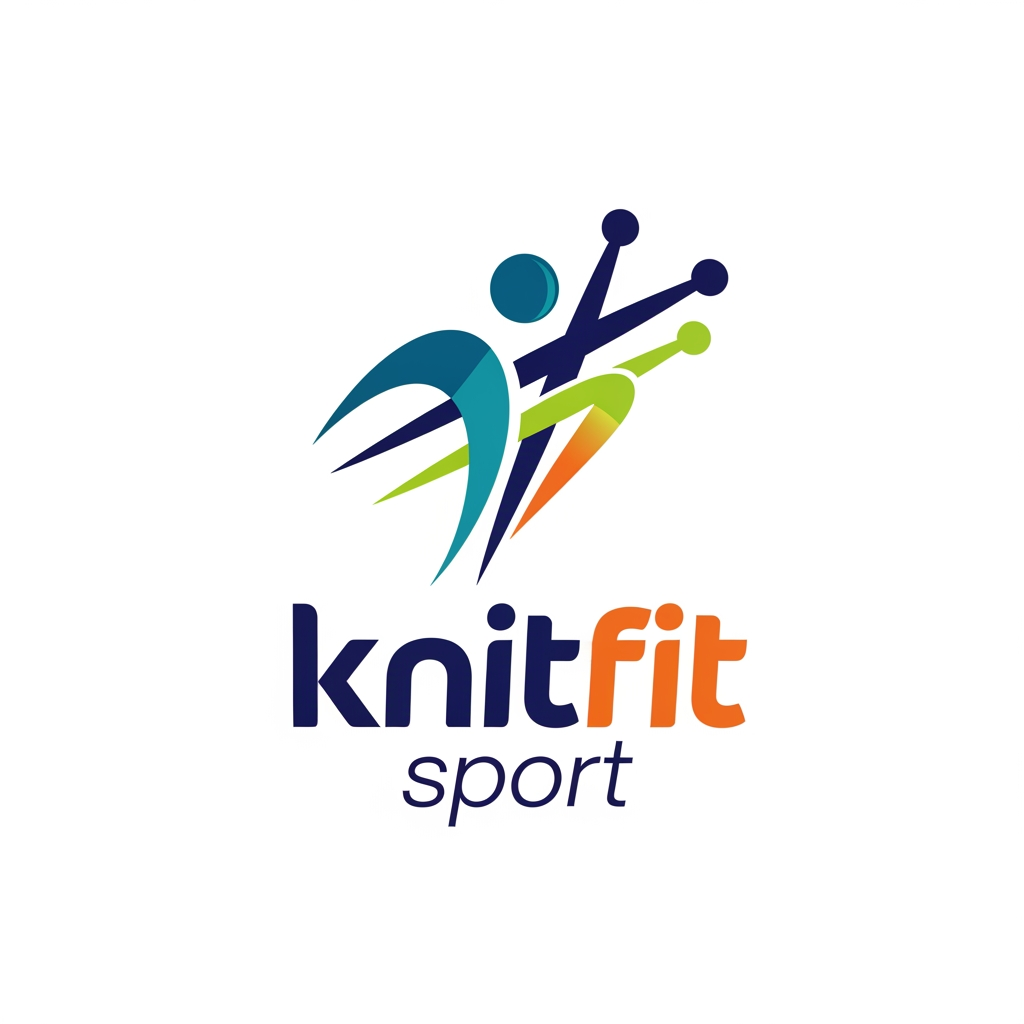 AI Design for knitfit sport logo stylish
