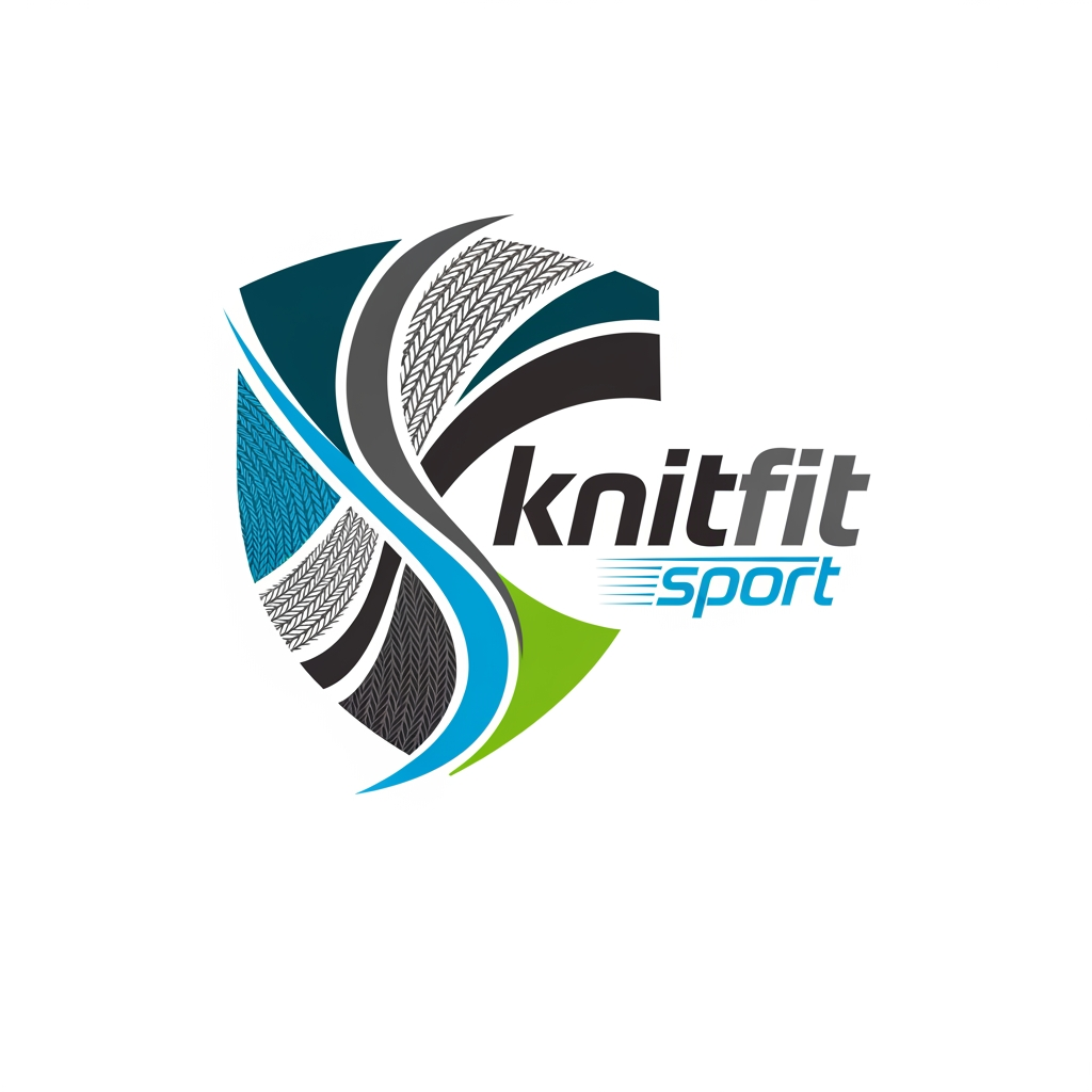 AI Design for knitfit sport logo stylish
