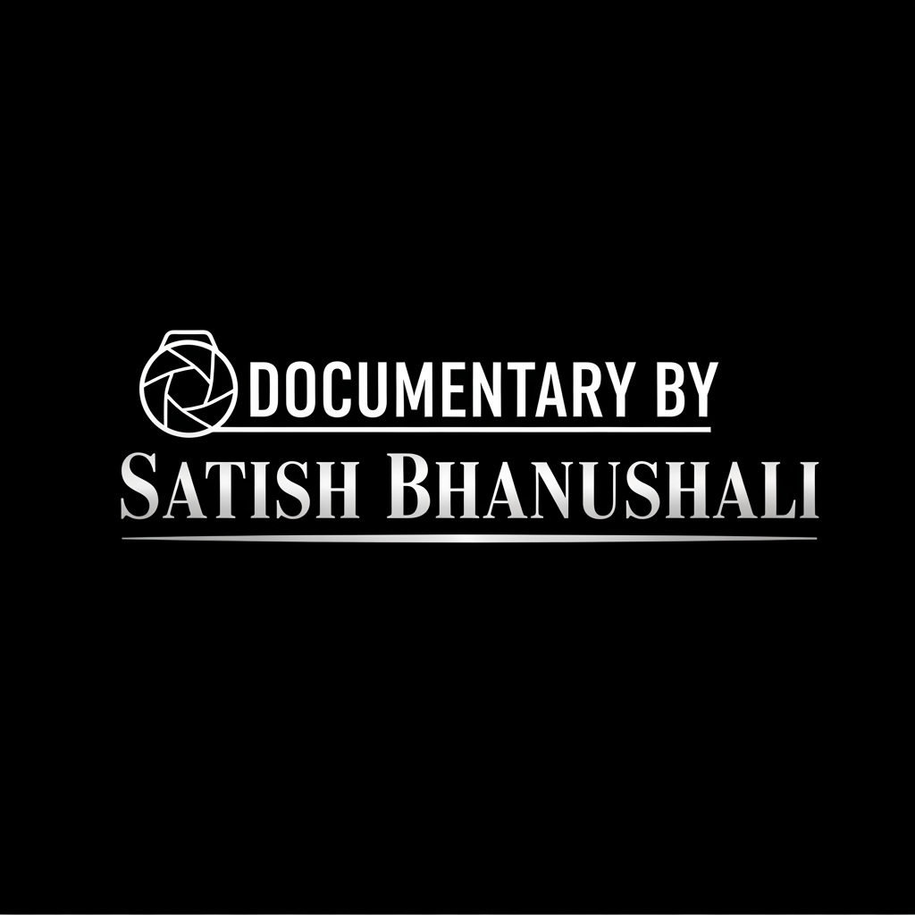 AI Design for make an classic and professional logo for my youtube channel my channel name is Documentary by satish bhanushali use black background and logo should look modern classic and professional