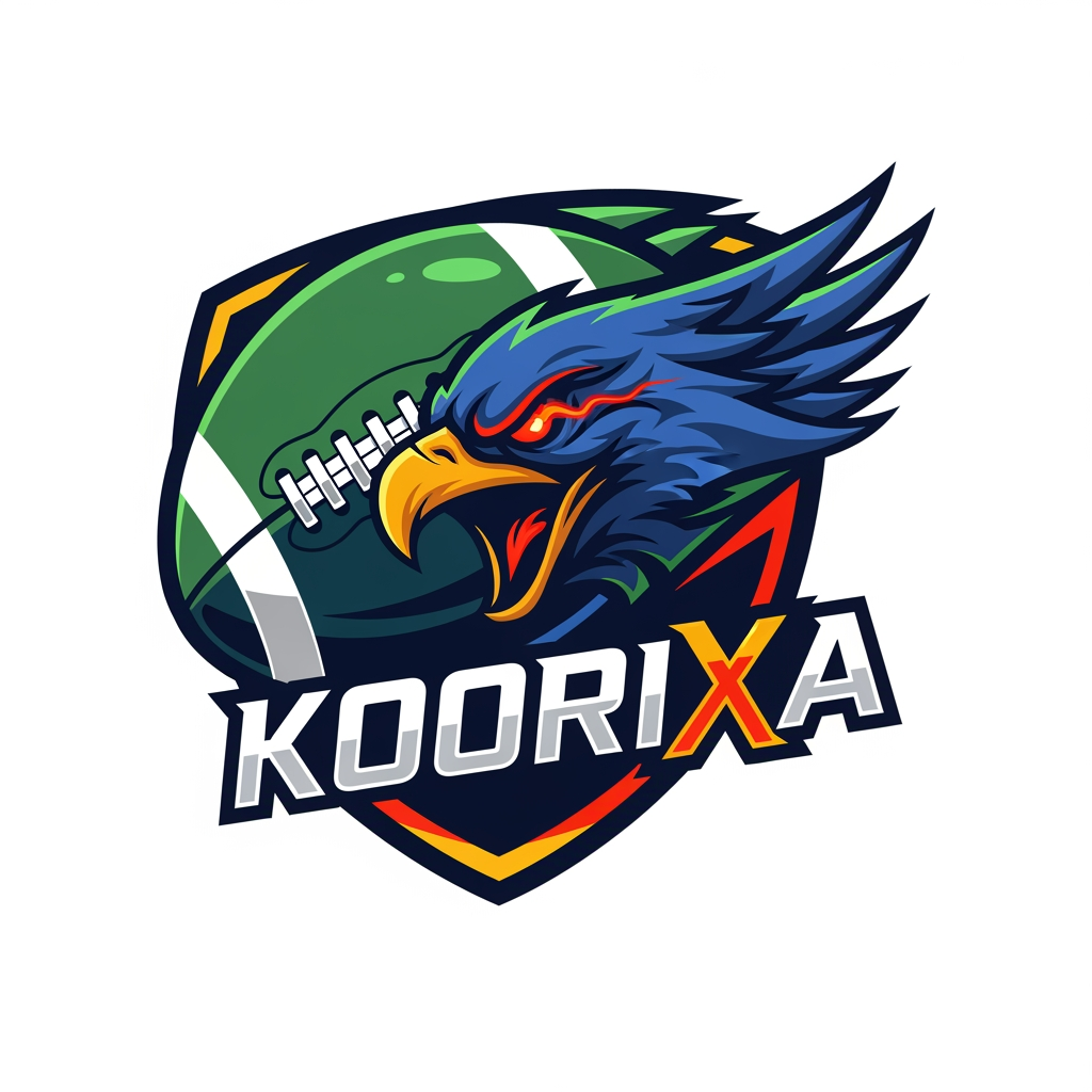 AI Design for logo for football websit nomé koorixa