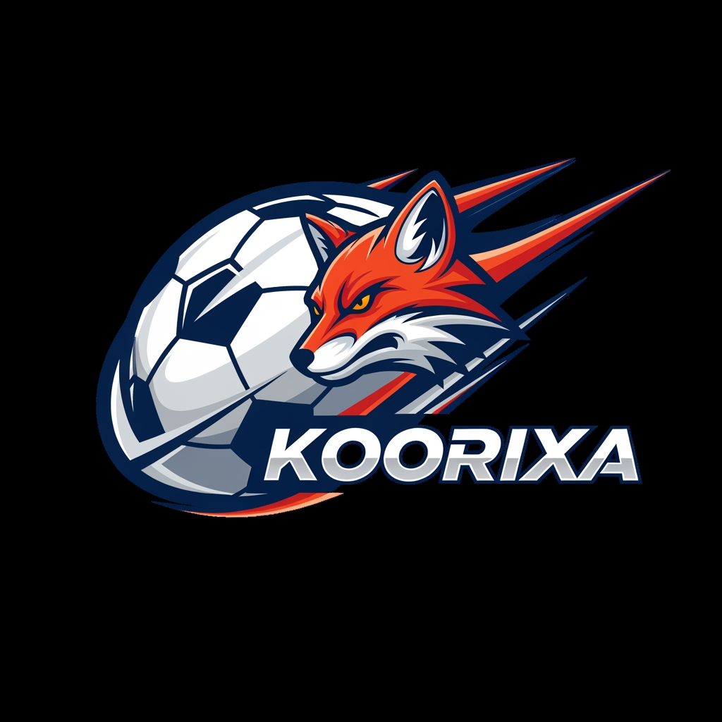 AI Design for logo for football websit nomé koorixa not regbi