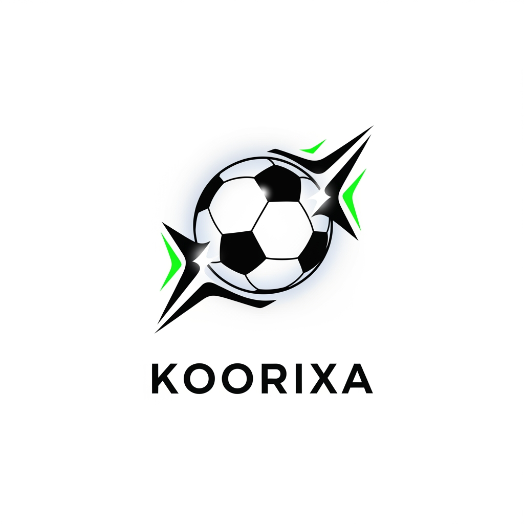 AI Design for logo for football websit nomé koorixa not regbi