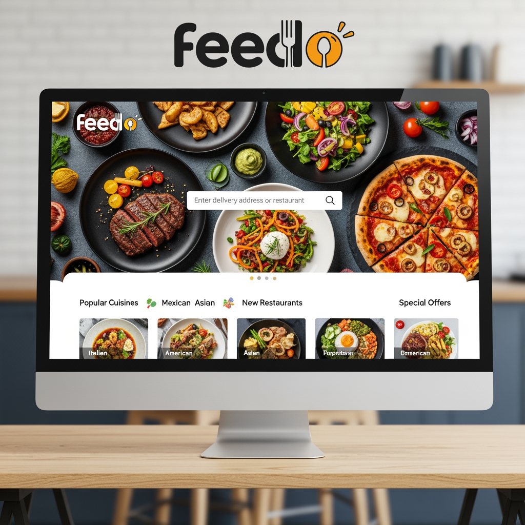 AI Design for Feedo a website for food delivery