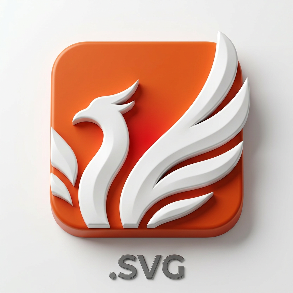 AI Design for rendimi questo logo per app in 3d con il formato .svg