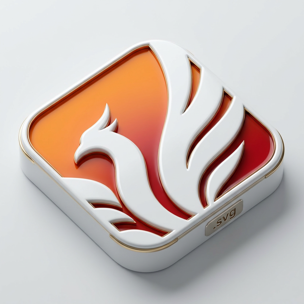 AI Design for rendimi questo logo per app in 3d con il formato .svg