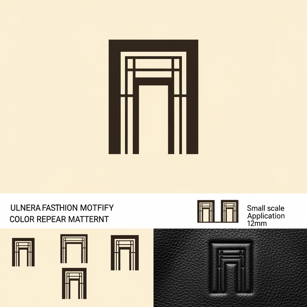 AI Design for THIS IS MY MOODBOARD NOW Act as a world-class luxury identity designer creating a bespoke house motif for AARANYA, a contemporary Indian luxury fashion house.
Objective:
Design a timeless luxury house motif that becomes AARANYA’s permanent visual signature, similar in strategic value to Loewe’s Anagram or Bottega Veneta’s Intrecciato.
This is NOT a decorative pattern.
This is a memorable house code.
Core Concept:
The motif should express only three primary ideas:
Threshold
Representing entry, discovery, and sanctuary.
Weaving Grid
Representing Indian craftsmanship, handloom structure, and artisanal precision.
Depth Through Negative Space
Representing the feeling of moving deeper into a quiet forest.
Important:
Do NOT combine too many visual ideas.
Prioritize simplicity and memorability.
Design Language:
Create a minimal geometric symbol built from:
1 primary architectural silhouette
2–4 structural internal lines
strong negative space
modular proportions
clean symmetry or controlled asymmetry
Visual Characteristics:
ultra minimal
instantly recognizable
easy to remember
iconic silhouette
timeless
quiet luxury
editorial sophistication
highly refined geometry
The motif should feel:
discovered, not designed
ancient, yet modern
premium, not decorative
Hard Constraints:
The motif must work at extremely small sizes:
12 mm garment label
zipper pull
button engraving
leather embossing
foil stamp
If internal details disappear at small scale, simplify further.
Maximum complexity rule:
The motif should be understandable within 2–3 seconds.
Avoid intricate detailing.
Avoid Completely:
leaves
trees
flowers
paisleys
mandalas
floral motifs
sacred geometry overload
ornamental Indian design
excessive linework
decorative complexity
Visual References:
Think closer to:
Loewe logo simplicity
The Row restraint
Toteme geometry
Lemaire subtlety
architectural floor plans
stepwell silhouettes
Color:
Dark Espresso artwork
Warm Cream background
Presentation:
Show only:
Master motif
Simplified repeat pattern
Small-scale application test
Emboss mockup
The final motif should feel so simple and iconic that someone can recall and sketch it from memory after seeing it once.