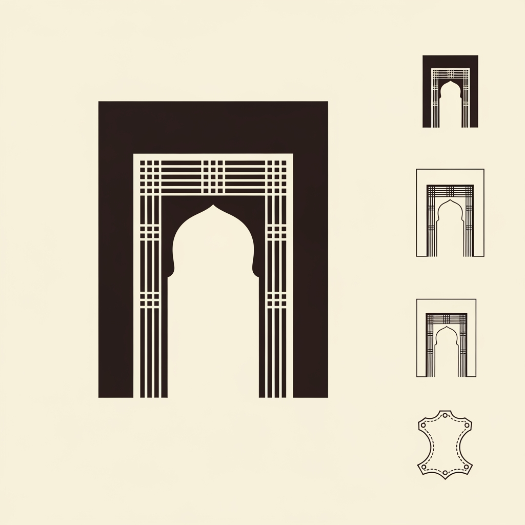 AI Design for THIS IS MY MOODBOARD NOW Act as a world-class luxury identity designer creating a bespoke house motif for AARANYA, a contemporary Indian luxury fashion house.
Objective:
Design a timeless luxury house motif that becomes AARANYA’s permanent visual signature, similar in strategic value to Loewe’s Anagram or Bottega Veneta’s Intrecciato.
This is NOT a decorative pattern.
This is a memorable house code.
Core Concept:
The motif should express only three primary ideas:
Threshold
Representing entry, discovery, and sanctuary.
Weaving Grid
Representing Indian craftsmanship, handloom structure, and artisanal precision.
Depth Through Negative Space
Representing the feeling of moving deeper into a quiet forest.
Important:
Do NOT combine too many visual ideas.
Prioritize simplicity and memorability.
Design Language:
Create a minimal geometric symbol built from:
1 primary architectural silhouette
2–4 structural internal lines
strong negative space
modular proportions
clean symmetry or controlled asymmetry
Visual Characteristics:
ultra minimal
instantly recognizable
easy to remember
iconic silhouette
timeless
quiet luxury
editorial sophistication
highly refined geometry
The motif should feel:
discovered, not designed
ancient, yet modern
premium, not decorative
Hard Constraints:
The motif must work at extremely small sizes:
12 mm garment label
zipper pull
button engraving
leather embossing
foil stamp
If internal details disappear at small scale, simplify further.
Maximum complexity rule:
The motif should be understandable within 2–3 seconds.
Avoid intricate detailing.
Avoid Completely:
leaves
trees
flowers
paisleys
mandalas
floral motifs
sacred geometry overload
ornamental Indian design
excessive linework
decorative complexity
Visual References:
Think closer to:
Loewe logo simplicity
The Row restraint
Toteme geometry
Lemaire subtlety
architectural floor plans
stepwell silhouettes
Color:
Dark Espresso artwork
Warm Cream background
Presentation:
Show only:
Master motif
Simplified repeat pattern
Small-scale application test
Emboss mockup
The final motif should feel so simple and iconic that someone can recall and sketch it from memory after seeing it once.