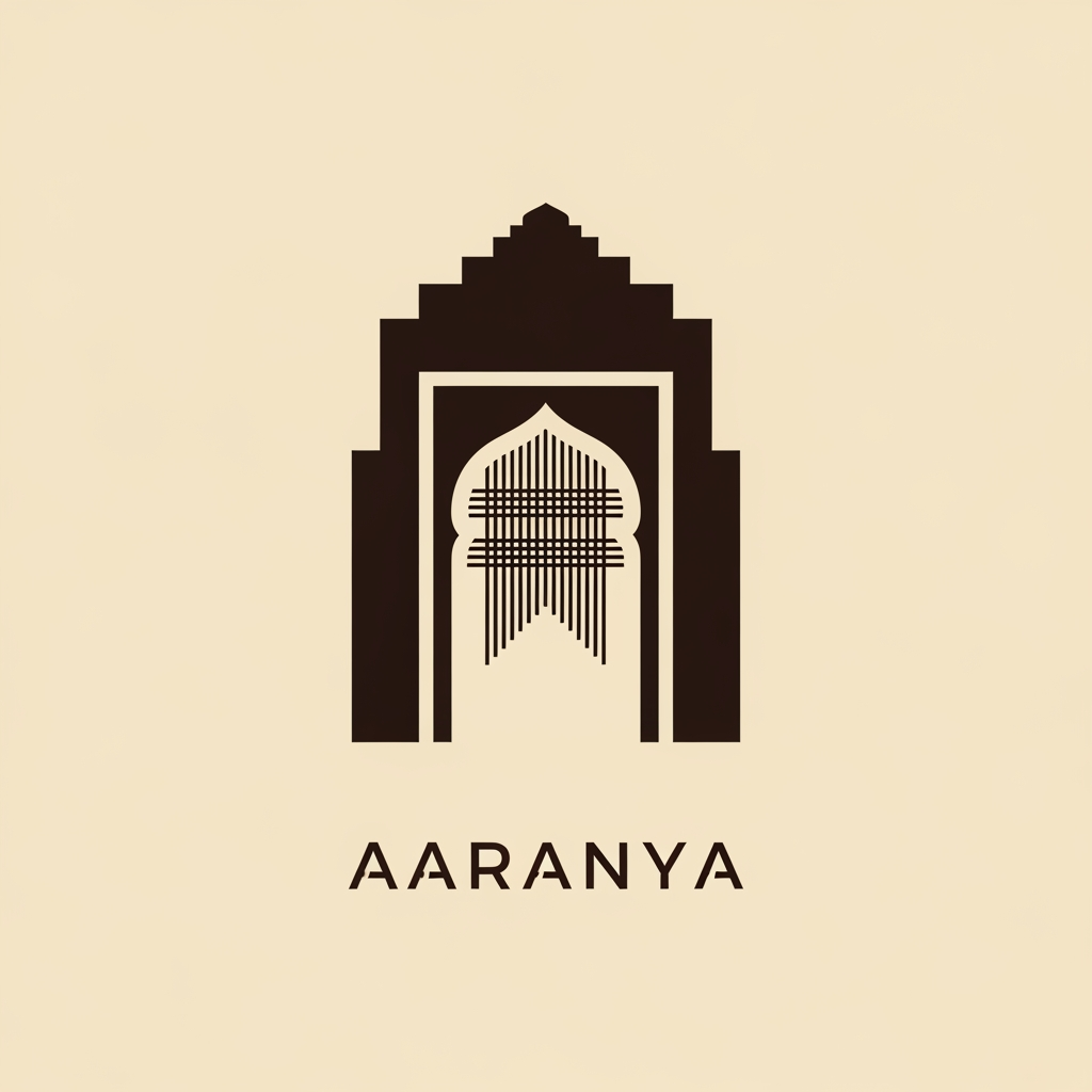 AI Design for THIS IS MY MOODBOARD NOW Act as a world-class luxury identity designer creating a bespoke house motif for AARANYA, a contemporary Indian luxury fashion house.
Objective:
Design a timeless luxury house motif that becomes AARANYA’s permanent visual signature, similar in strategic value to Loewe’s Anagram or Bottega Veneta’s Intrecciato.
This is NOT a decorative pattern.
This is a memorable house code.
Core Concept:
The motif should express only three primary ideas:
Threshold
Representing entry, discovery, and sanctuary.
Weaving Grid
Representing Indian craftsmanship, handloom structure, and artisanal precision.
Depth Through Negative Space
Representing the feeling of moving deeper into a quiet forest.
Important:
Do NOT combine too many visual ideas.
Prioritize simplicity and memorability.
Design Language:
Create a minimal geometric symbol built from:
1 primary architectural silhouette
2–4 structural internal lines
strong negative space
modular proportions
clean symmetry or controlled asymmetry
Visual Characteristics:
ultra minimal
instantly recognizable
easy to remember
iconic silhouette
timeless
quiet luxury
editorial sophistication
highly refined geometry
The motif should feel:
discovered, not designed
ancient, yet modern
premium, not decorative
Hard Constraints:
The motif must work at extremely small sizes:
12 mm garment label
zipper pull
button engraving
leather embossing
foil stamp
If internal details disappear at small scale, simplify further.
Maximum complexity rule:
The motif should be understandable within 2–3 seconds.
Avoid intricate detailing.
Avoid Completely:
leaves
trees
flowers
paisleys
mandalas
floral motifs
sacred geometry overload
ornamental Indian design
excessive linework
decorative complexity
Visual References:
Think closer to:
Loewe logo simplicity
The Row restraint
Toteme geometry
Lemaire subtlety
architectural floor plans
stepwell silhouettes
Color:
Dark Espresso artwork
Warm Cream background
Presentation:
Show only:
Master motif
Simplified repeat pattern
Small-scale application test
Emboss mockup
The final motif should feel so simple and iconic that someone can recall and sketch it from memory after seeing it once.