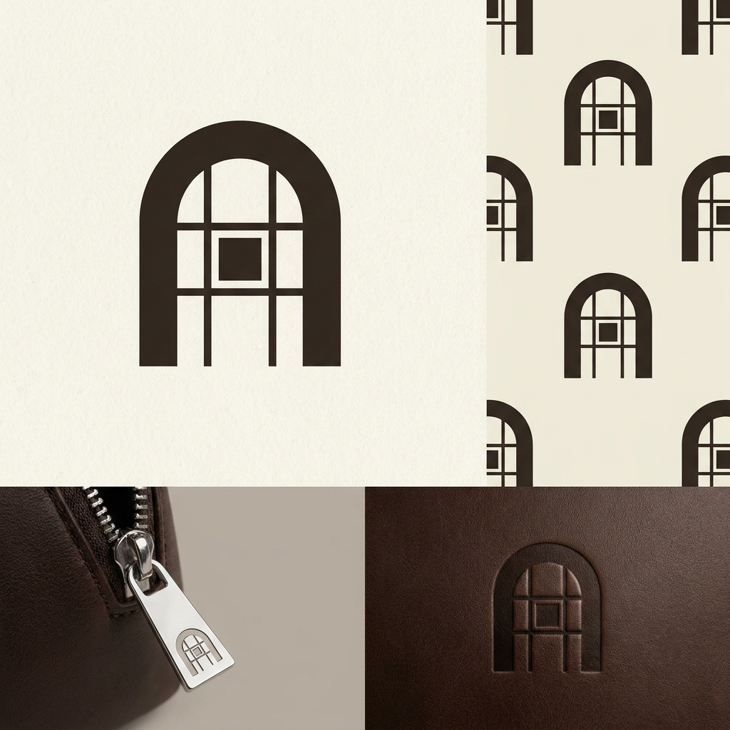 AI Design for THIS IS MY MOODBOARD NOW Act as a world-class luxury identity designer creating a bespoke house motif for AARANYA, a contemporary Indian luxury fashion house.
Objective:
Design a timeless luxury house motif that becomes AARANYA’s permanent visual signature, similar in strategic value to Loewe’s Anagram or Bottega Veneta’s Intrecciato.
This is NOT a decorative pattern.
This is a memorable house code.
Core Concept:
The motif should express only three primary ideas:
Threshold
Representing entry, discovery, and sanctuary.
Weaving Grid
Representing Indian craftsmanship, handloom structure, and artisanal precision.
Depth Through Negative Space
Representing the feeling of moving deeper into a quiet forest.
Important:
Do NOT combine too many visual ideas.
Prioritize simplicity and memorability.
Design Language:
Create a minimal geometric symbol built from:
1 primary architectural silhouette
2–4 structural internal lines
strong negative space
modular proportions
clean symmetry or controlled asymmetry
Visual Characteristics:
ultra minimal
instantly recognizable
easy to remember
iconic silhouette
timeless
quiet luxury
editorial sophistication
highly refined geometry
The motif should feel:
discovered, not designed
ancient, yet modern
premium, not decorative
Hard Constraints:
The motif must work at extremely small sizes:
12 mm garment label
zipper pull
button engraving
leather embossing
foil stamp
If internal details disappear at small scale, simplify further.
Maximum complexity rule:
The motif should be understandable within 2–3 seconds.
Avoid intricate detailing.
Avoid Completely:
leaves
trees
flowers
paisleys
mandalas
floral motifs
sacred geometry overload
ornamental Indian design
excessive linework
decorative complexity
Visual References:
Think closer to:
Loewe logo simplicity
The Row restraint
Toteme geometry
Lemaire subtlety
architectural floor plans
stepwell silhouettes
Color:
Dark Espresso artwork
Warm Cream background
Presentation:
Show only:
Master motif
Simplified repeat pattern
Small-scale application test
Emboss mockup
The final motif should feel so simple and iconic that someone can recall and sketch it from memory after seeing it once.