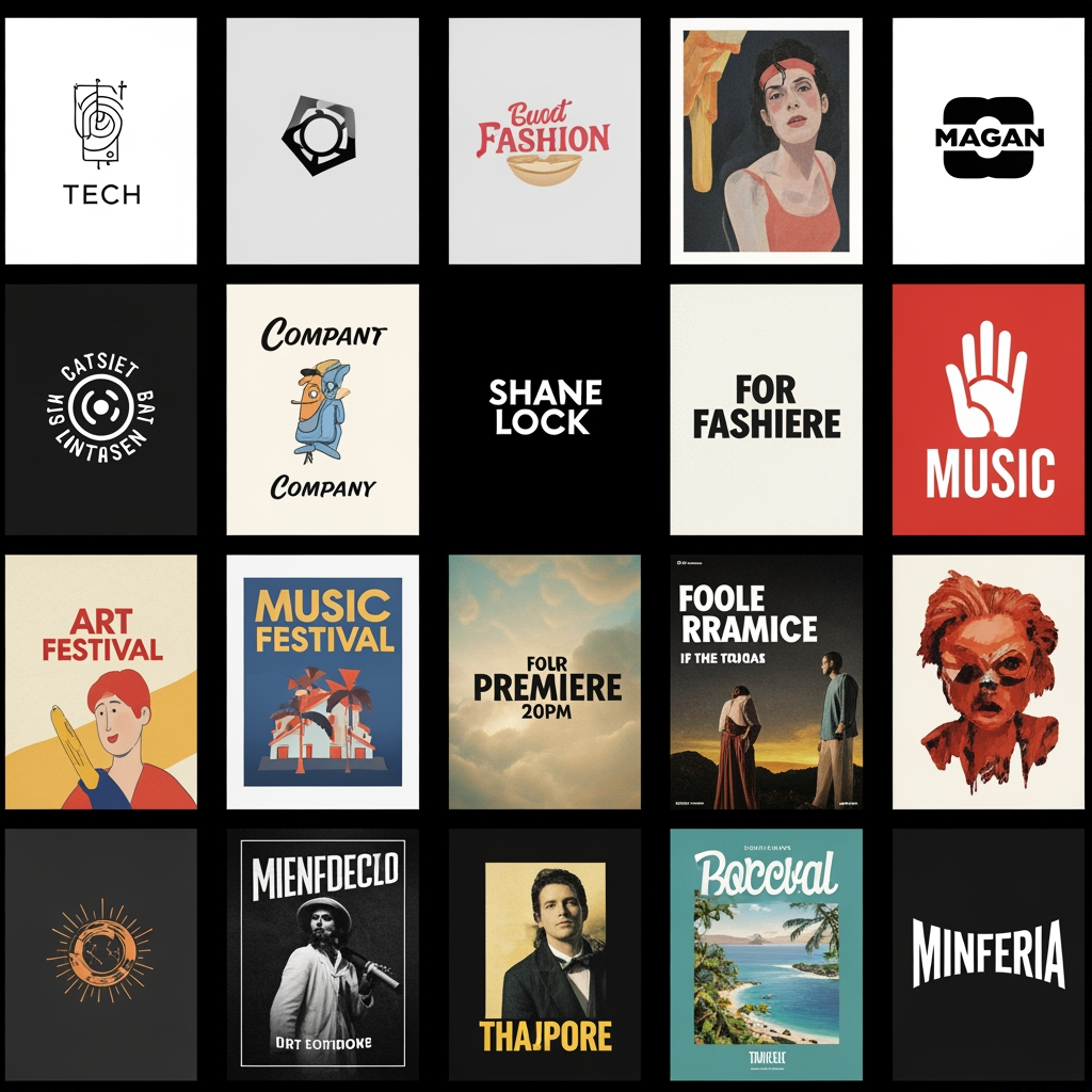 AI Design for logos and posters