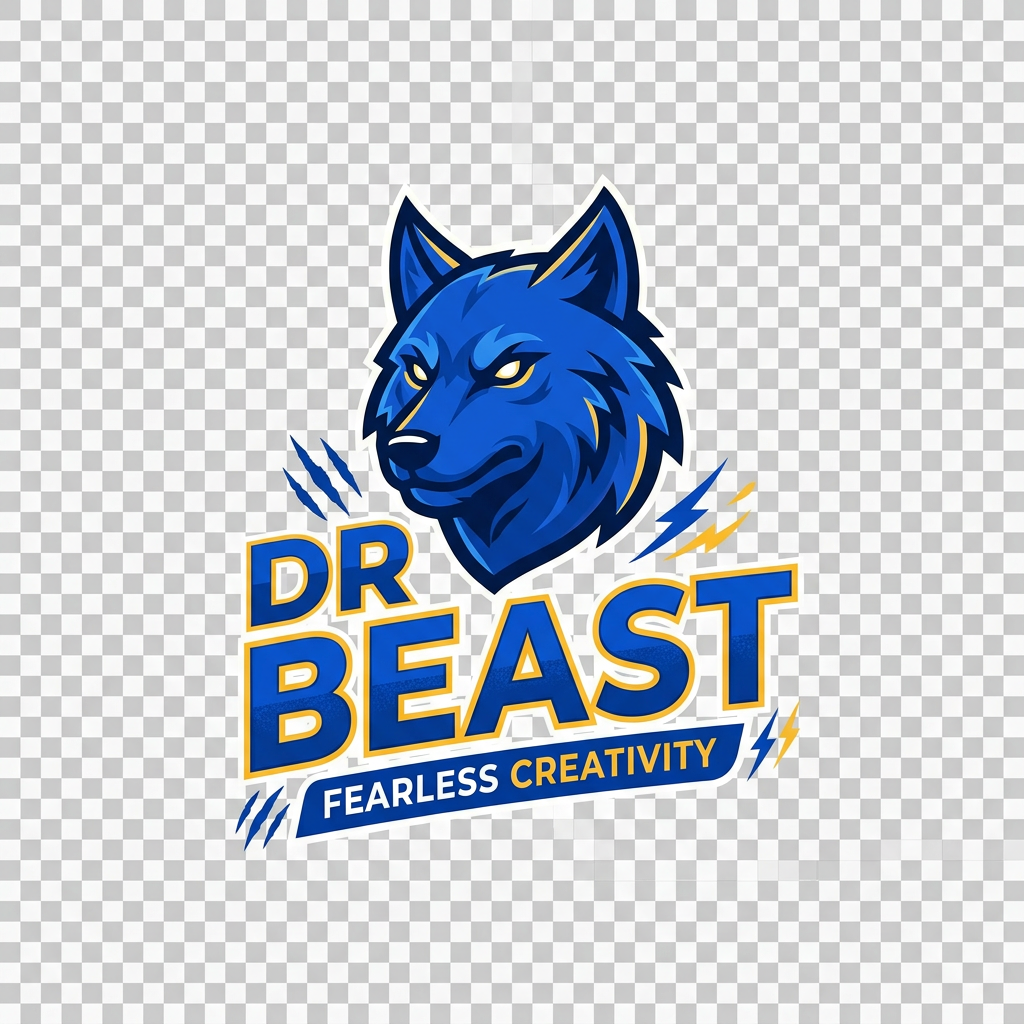 AI Design for Dr Beast logo transparent image